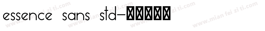 essence sans std字体转换